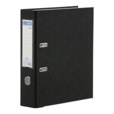 Папка-реєстратор «LUX» А4 одностороння збірна 70 мм PP, чорна, JOBMAX