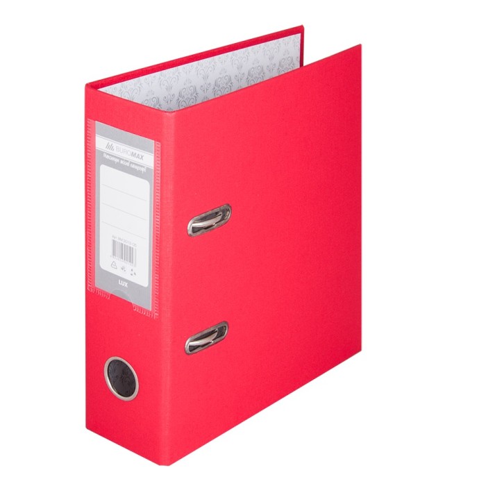 Папка-реєстратор А5 одностороння збірна 70 мм PP червона, ТМ Buromax