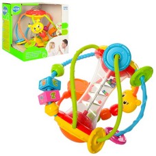 Брязкальце «Логіка» зі звуком та дзеркальцем, в асортименті, на батарейці, у коробці 21х19х17 см