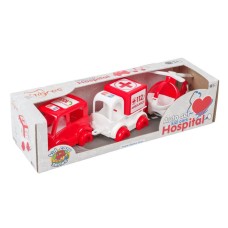 Ігровий набір «Швидка допомога Kid»: 3 види техніки, у коробці 29,5х9,5х7,5 см