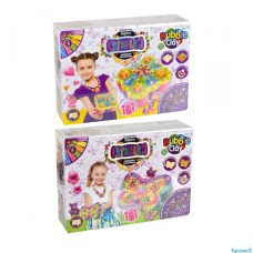 Набір повітряного пластиліну «Скринька» на 6 неонових кольорів, у коробці 24,5х7х19 см, ТМ Данко Тойс