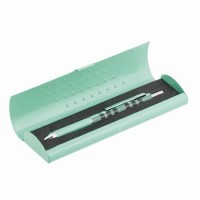 Ручка «Scotland» 4 в 1 кулькова автоматична у подарунковому футлярі, бірюзовий корпус