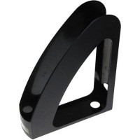 Лоток «Райдуга» вертикальний пластиковий з передньою стінкою чорний, 300х230х80 мм, ТМ Economix