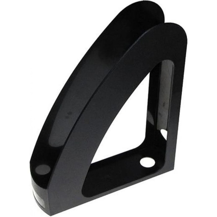 Лоток «Райдуга» вертикальний пластиковий з передньою стінкою чорний, 300х230х80 мм, ТМ Economix