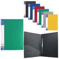 Папка-швидкозшивач А4 з пружинним механізмом Clip A та кишенею, в асортименті, ТМ Economix