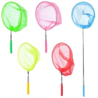 Сачок для метеликів 38х86 см з металевою ручкою-телескопом 18-66 см та діаметром 20 см, в асортименті