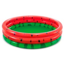 Басейн надувний «Кавун» 168х23 см на 3 кільця для дітей від 2 років, у коробці 30,5х9х26 см, ТМ Intex