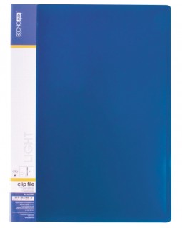 Папка-швидкозшивач з пружинним механізмом Clip A, А4, light, синя, ТМ Economix