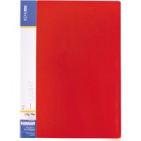 Папка-швидкозшивач А4 з пружинним механізмом Clip A light червона, ТМ Economix