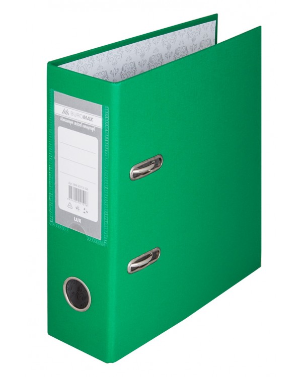 Папка – регистратор, А5 односторонняя, сборная, 70 мм, PP, зеленая ТМ Buromax