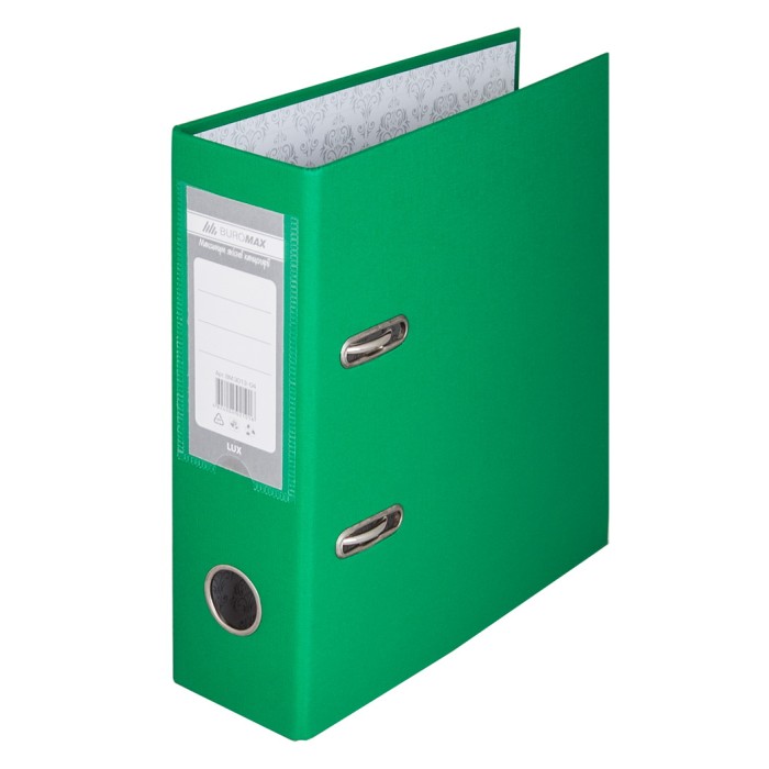 Папка-реєстратор А5 одностороння збірна 70 мм PP зелена ТМ Buromax