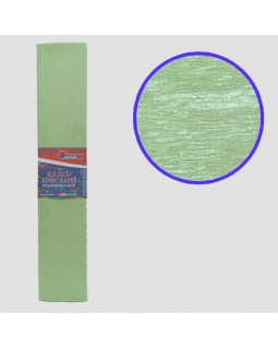 Гофро-бумага 30%, 50 х 200 см, 20 гр/м2, общ. 26 гр/м2, перламутрово-зеленый, TM J.Otten