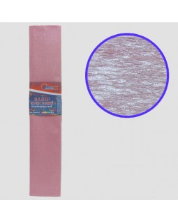 Гофро-папір 30 %, 50 х 200 см, 20 гр/м2, заг. 26 гр/м2, перламутрово-рожевий, TM J.Otten