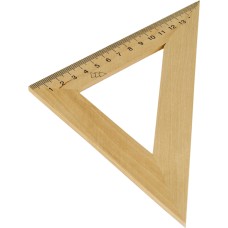 Трикутник дерев'яний 16 см, 45°х45°