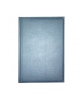 Ежедневник недатированный А5, 168 л., 142 х 230 мм «Gospel Miracle» голубой металлик.
