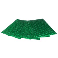 Фоаміран А4 товщиною 1,8 мм 5 аркушів, голографічний темно-зелений, ТМ Мандарин