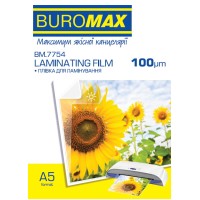 Плівка для ламінування A5 154х216 мм 100 мкм, 100 шт.,ТМ Buromax