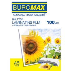 Плівка для ламінування A5 154х216 мм 100 мкм, 100 шт.,ТМ Buromax