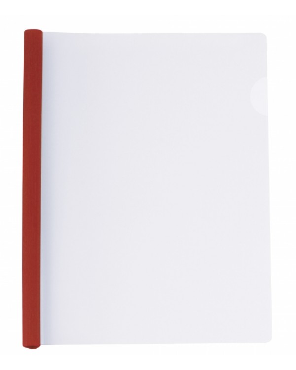 Папка с планкой - зажимом на 2 - 35 листов, А4, 6 мм, красная, ТМ Economix
