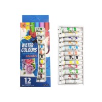 Фарби акварельні 12 кольорів по 9 мл «BERTAND» W912N