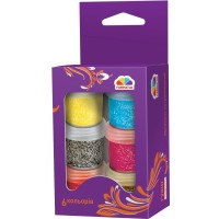 Фарби гуашеві «Творчість» на 6 кольорів по 10 мл з блискітками, Гамма-Н