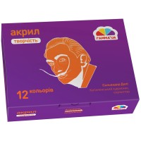 Фарби акрилові «Творчість» матові на 12 кольорів, Гамма-Н