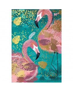 Тетрадь В6, 144 л., твердый переплет, пластиковая обложка «Opium. Flamingo» ТМ YES