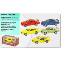 Машина «Ford Mustang GT» інерційна металева, в асортименті, коробці 16х8х7 см, KINSMART