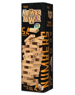 Гра настільна «NUMBER TOWER» розвиваюча, у коробці 10х10х30 см, ТМ Данко Тойс