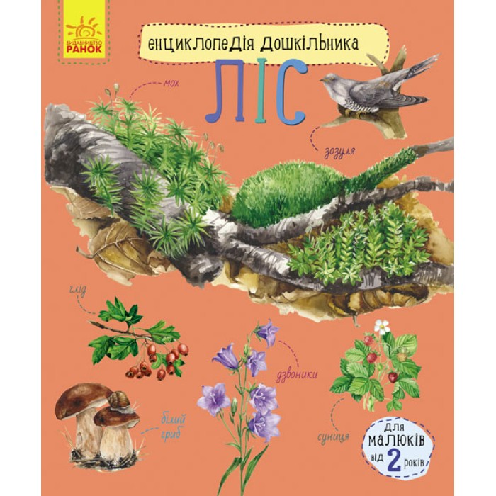 «Енциклопедія дошкільника. Ліс» на 32 сторінки з м'якою обкладинкою 20х24 см, ТМ Ранок