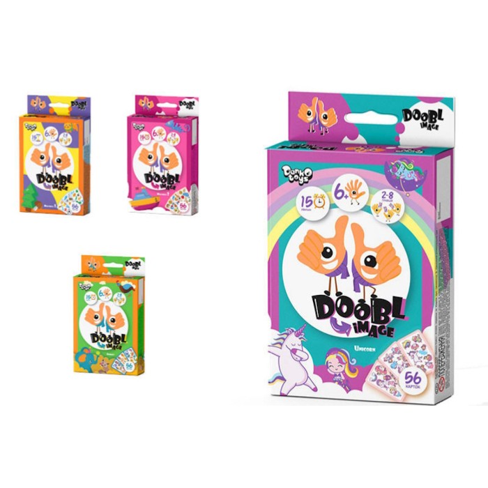 Гра настільна «Doobl Image» розважальна міні, в асортименті, у коробці 25х13х9 см, ТМ Данко Тойс