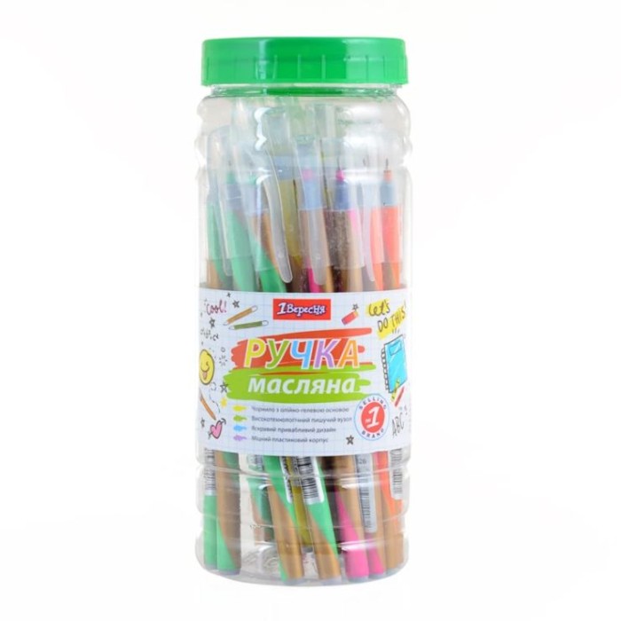 Ручка «Goldstar», кульково - масляна, синя, ТМ 1 Вересня