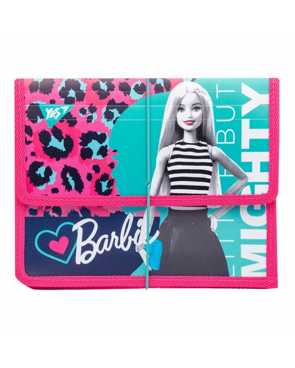 Папка В5 для тетрадей пластиковая на резинке «Barbie» ТМ YES