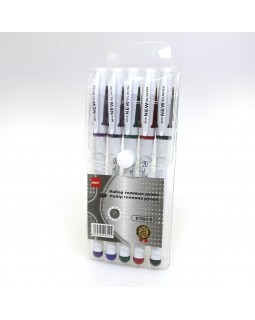 Набір гелевих ручок 5 кольорів, 0,5 мм