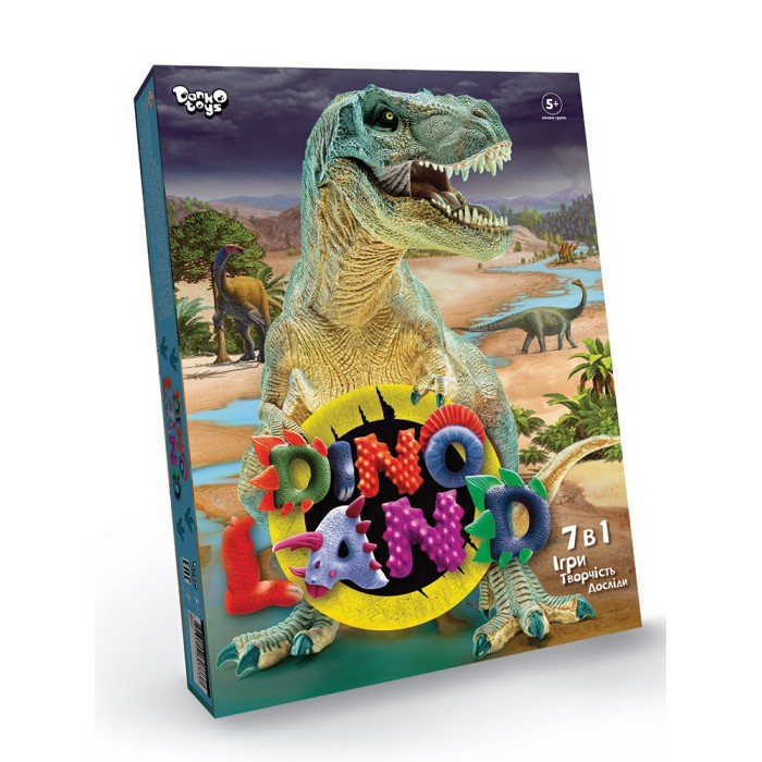 Креативна творчість «Dino Land» 7 в 1, у коробці 36х6х27 см, ТМ Данко Тойс