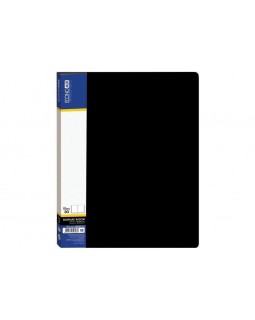 Папка пластиковая, А4, с 30 файлами, черная, ТМ Economix