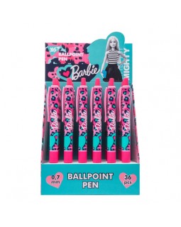Ручка кулькова, автоматична, синя, 0,7 мм «Barbie» ТМ YES