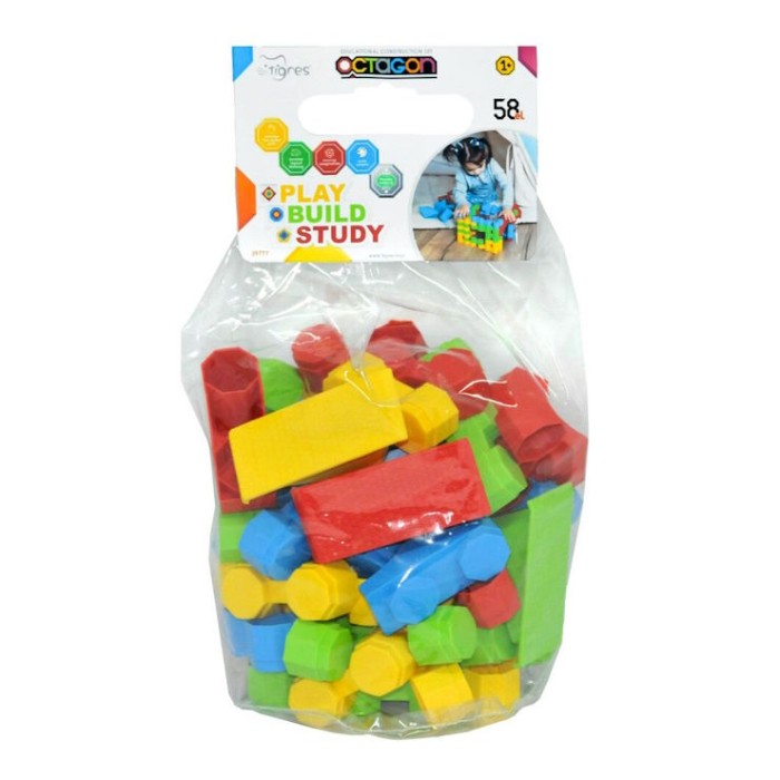 Конструктор «Octagon» на 58 елементів, у пакеті, ТМ Тигрес