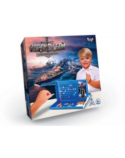 Гра настільна «Морський бій» розважальна, у коробці 25х25х4 см, ТМ Данко Тойс
