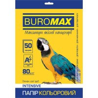 Папір кольоровий «INTENSIV» А4 50 аркушів 80 г/м2 жовтий,ТМ Buromax