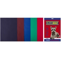 Папір кольоровий «DARK» А4 на 50 аркушів 80 г/м2, 5 кольорів, ТМ Buromax