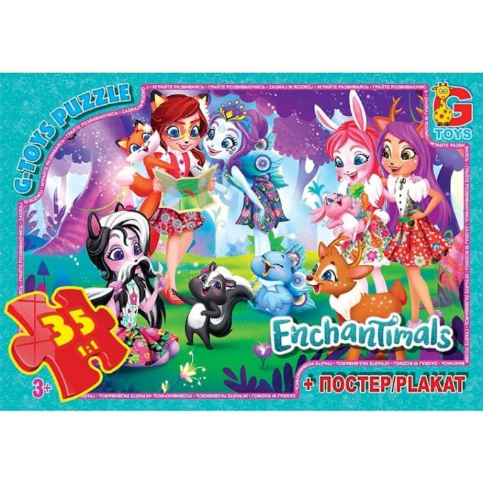 Пазли «Enchantimals» на 35 елементів, ТМ G-Toys