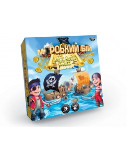 Гра настільна «Морський бій. Pirates Gold», розважальна, у коробці 25х25х4 см, ТМ Данко Тойс