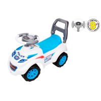 Машина для катання 67х46х29 см з сигналами та мелодіями біла з максимальним навантаженням до 20 кг, ТМ Технок