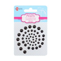 Набір перлин самоклеючих чорних, SANTI