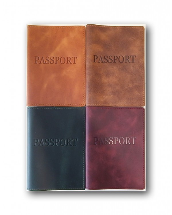 Обложка на документы «Passport», 195х135 мм, кожа, в ассортименте