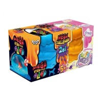 Слайм 2 в 1 «Mega Stretch Slime» та «Fluffy Slime» у коробці 17,5х9х10 см, ТМ Данко Тойс, в асортименті