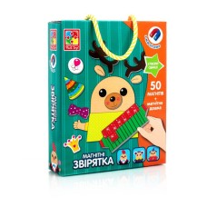 Гра настільна «Звірятка» з дошки та 50 магнітів, у коробці 23х5х18,5 см, ТМ Vladi Toys