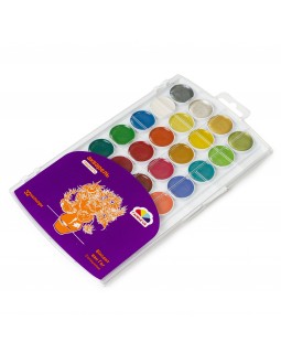 Краски акварельные «Творчество», 28+4 цвета, перламутровые, без кисти, пластик, ТМ Гамма-Н