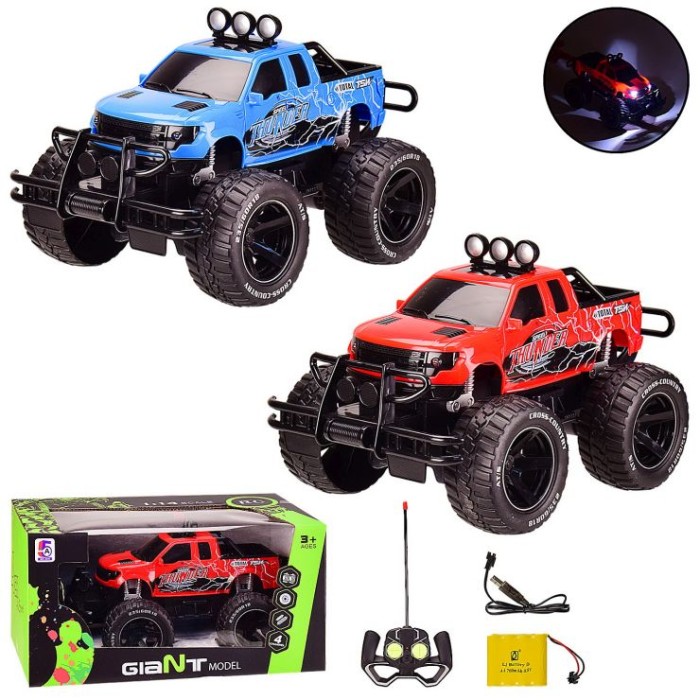 Машина 26х16х15 см, р/к на акумуляторі зі світло, в асортименті, у коробці 32х18х16,5 см